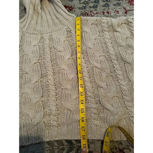 Judith March 100% Acrylic Knit Turtleneck Sweater Size L - Picture 7 of 8